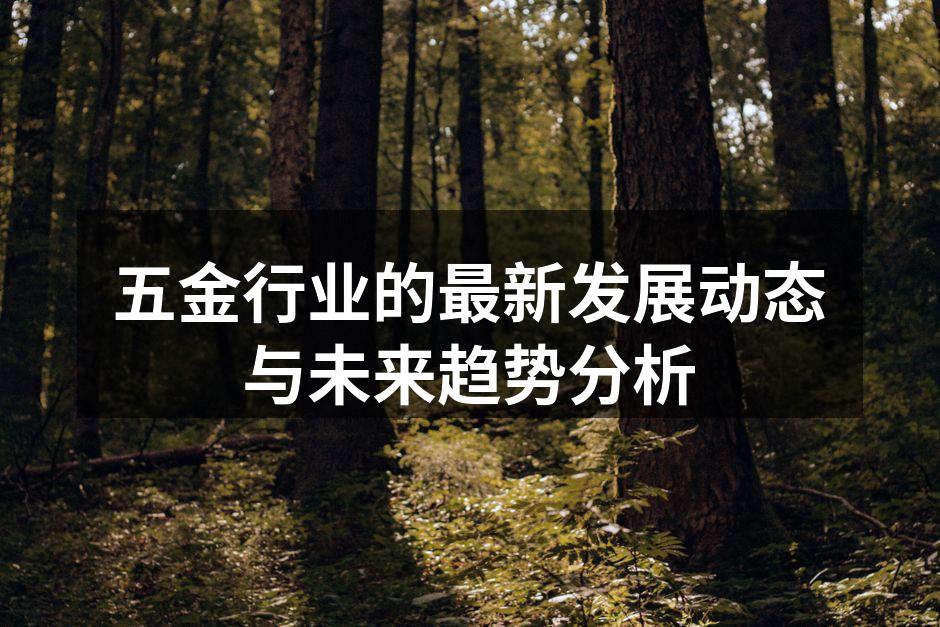 五金行业的最新发展动态与未来趋势分析